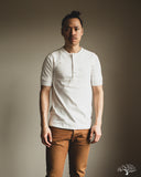 Merz b. Schwanen 207 Loopwheel Short Sleeve Henley - White