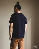 Merz b. Schwanen 214 2-Thread Relaxed Crew Neck Tee - Ink Blue