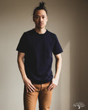 Merz b. Schwanen 214 2-Thread Relaxed Crew Neck Tee - Ink Blue