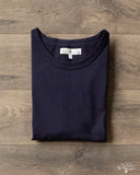 Merz b. Schwanen 214 2-Thread Relaxed Crew Neck Tee - Ink Blue