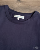 Merz b. Schwanen 214 2-Thread Relaxed Crew Neck Tee - Ink Blue