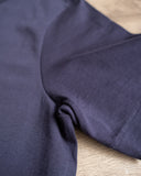 Merz b. Schwanen 214 2-Thread Relaxed Crew Neck Tee - Ink Blue