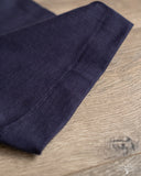 Merz b. Schwanen 214 2-Thread Relaxed Crew Neck Tee - Ink Blue