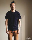 Merz b. Schwanen 214 2-Thread Relaxed Crew Neck Tee - Ink Blue