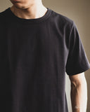 Merz b. Schwanen 214 2-Thread Relaxed Crew Neck Tee - Charcoal