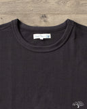 Merz b. Schwanen 214 2-Thread Relaxed Crew Neck Tee - Charcoal
