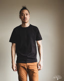 Merz b. Schwanen 214 2-Thread Relaxed Crew Neck Tee - Charcoal