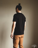 Merz b. Schwanen 215 2-Thread Organic Cotton Crew Neck Tee - Deep Black