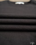 Merz b. Schwanen 215 2-Thread Organic Cotton Crew Neck Tee - Deep Black