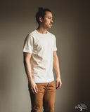 Merz b. Schwanen 215 2-Thread Organic Cotton Crew Neck Tee - Nature