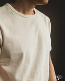 Merz b. Schwanen 215 2-Thread Organic Cotton Crew Neck Tee - Nature