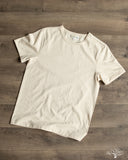 Merz b. Schwanen 215 2-Thread Organic Cotton Crew Neck Tee - Nature