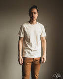Merz b. Schwanen 215 2-Thread Organic Cotton Crew Neck Tee - Nature