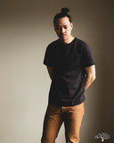 Merz b. Schwanen 215 2-Thread Organic Cotton Crew Neck Tee - Charcoal