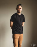 Merz b. Schwanen 215 2-Thread Organic Cotton Crew Neck Tee - Charcoal