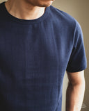 Merz b. Schwanen 215 Two-Thread Loopwheel Tee - Ink Blue