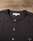 Merz b. Schwanen 2M06 Vintage Machine Refined Long Sleeve Henley - Charcoal