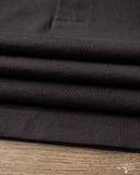 Merz b. Schwanen 2M06 Vintage Machine Refined Long Sleeve Henley - Charcoal