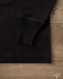 Merz b. Schwanen 2M06 Vintage Machine Refined Long Sleeve Henley - Deep Black