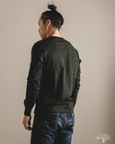 Merz b. Schwanen 2M06 Vintage Machine Refined Long Sleeve Henley - Forest