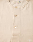 Merz b. Schwanen 2M06 Vintage Machine Refined Long Sleeve Henley - Nature