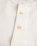 Merz b. Schwanen 2M06 Vintage Machine Refined Long Sleeve Henley - White