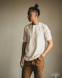 Merz b. Schwanen 2M07 Mid-Century Machine Short Sleeve Henley - Nature