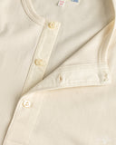 Merz b. Schwanen 2M07 Mid-Century Machine Short Sleeve Henley - Nature