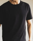 Merz b. Schwanen 2M15C Sturdy Jersey Cropped T-Shirt - Black