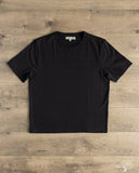 Merz b. Schwanen 2M15C Sturdy Jersey Cropped T-Shirt - Black