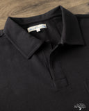 Merz b. Schwanen 2PKPL - Loopwheel Relaxed Fit Pikée Short Sleeve Polo Shirt - Charcoal