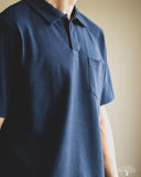 Merz b. Schwanen 2PKPL - Loopwheel Relaxed Fit Pikée Short Sleeve Polo Shirt - Ink Blue