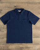 Merz b. Schwanen 2PKPL - Loopwheel Relaxed Fit Pikée Short Sleeve Polo Shirt - Ink Blue