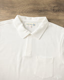 Merz b. Schwanen 2PKPL - Loopwheel Relaxed Fit Pikée Short Sleeve Polo Shirt - White