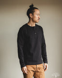 Merz b. Schwanen 2S08 Heavyweight Long-Sleeve Henley - Charcoal