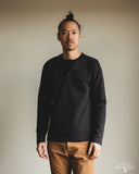 Merz b. Schwanen 2S08 Heavyweight Long-Sleeve Henley - Charcoal