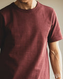 Merz b. Schwanen 2S14 Heavyweight Short Sleeve Tee - Burgundy