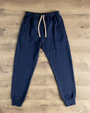 Merz b. Schwanen 3M59 Loopback Fleece Sweatpants - Ink Blue