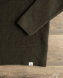 Merz b. Schwanen BLADE02 Merino Wool-Cashmere Waffle Pullover - Forest