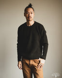Merz b. Schwanen BLADE02 Merino Wool-Cashmere Waffle Pullover - Forest