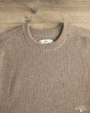 Merz b. Schwanen BLADE02 Merino Wool-Cashmere Waffle Pullover - Grain
