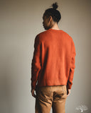 Merz b. Schwanen BLADE02 Merino Wool-Cashmere Waffle Pullover - Rust