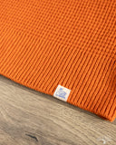 Merz b. Schwanen BLADE02 Merino Wool-Cashmere Waffle Pullover - Rust