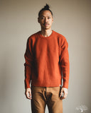 Merz b. Schwanen BLADE02 Merino Wool-Cashmere Waffle Pullover - Rust