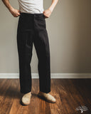Merz b. Schwanen CHINO01 - Wide Cut Chinos - Deep Black
