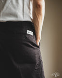 Merz b. Schwanen CHINO01 - Wide Cut Chinos - Deep Black