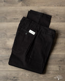Merz b. Schwanen CHINO01 - Wide Cut Chinos - Deep Black