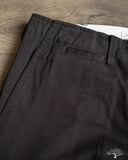 Merz b. Schwanen CHINO01 - Wide Cut Chinos - Deep Black