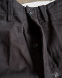 Merz b. Schwanen CHINO01 - Wide Cut Chinos - Deep Black
