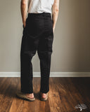 Merz b. Schwanen CHINO01 - Wide Cut Chinos - Deep Black